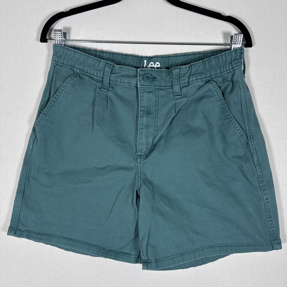 Lee Heritage Shorts Vintage Wash Teal Men's 8 M